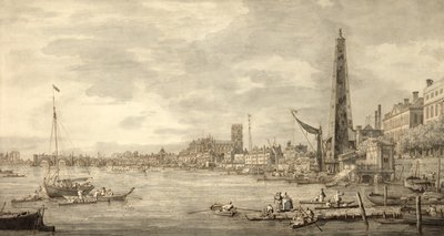 The Thames Looking Towards Westminster from Near York Water Gate by Giovanni Antonio Canal